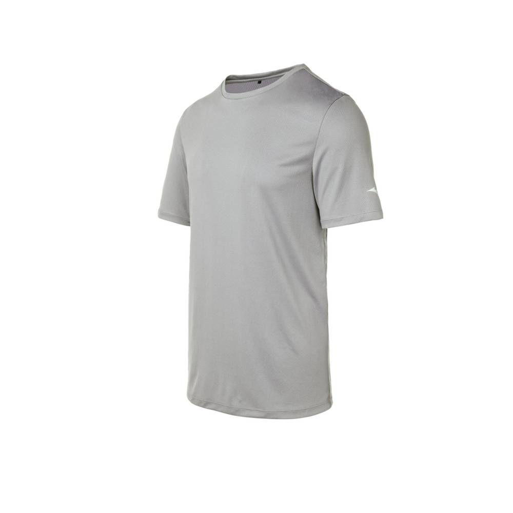 Mens Mizuno T-Shirts Grey Philippines (VSCDEB175)